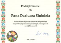 Podziękowania i wyróżnienia