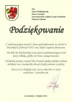 Podziękowania i wyróżnienia